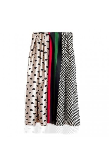 GLORIS Écharpe fine et soyeuse pour femme - 180 x 90 cm - Avec imprimés colorés - Foulard pour femme - Foulard en soie élégan