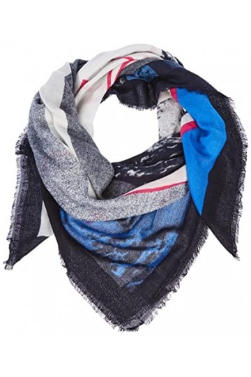 s.Oliver Tuch Foulard, White, Taille Unique aux Femmes