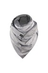 SoLu DAY8 Écharpes Femme Triangulaire Hiver Chaud Pas Cher Châles Chic Elegant Femme Fille Bouton Douce Wrap Foulard Imprimer
