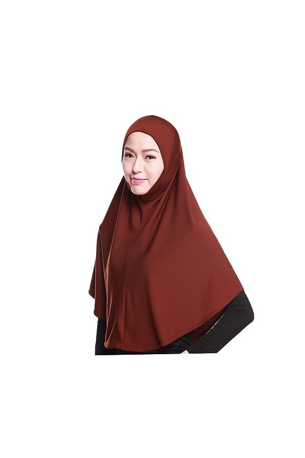 2 Pièces Écharpe Hijab Écharpe Femmes Foulards Bandanas De Couleur Unie Cou Visage Bandana Serviettes De Tête Envelopper Pour