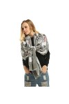 Écharpe dautomne et dhiver dames foulard en satin imprimé&nbsp;&nbsp;&nbsp;f