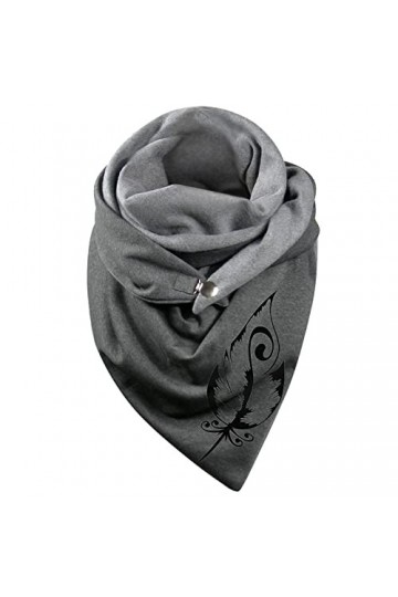 Foulard Femme Hiver Triangle Chaude Pas Chère Foulards Chic et Élégant Femme et Fille Avec Bouton Douce Wrap Echarpe Imprimé 