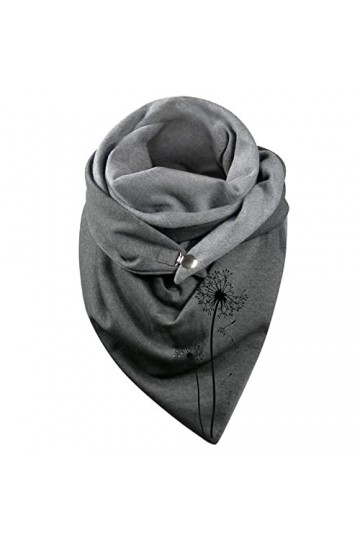 Foulard Triangle Femme Hiver Chaude Pas Chere Foulard Elegante Femme Avec Bouton Doux Wrap Châles Imprimee Chat Décontracté V