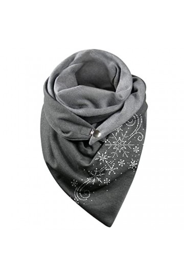 Foulard Femme Hiver Triangle Chaude Pas Chère Turban Chic Élégant Adolescent Fille Avec Bouton Douce Wrap Châle Motif Animal 