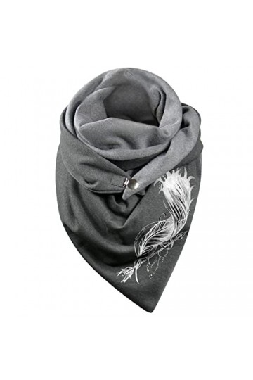 SoLu DAY8 Foulard Chale Femme Hiver Triangle Chaud Pas Cher Foulards Chic Elegante Ado Fille Avec Bouton Douce Wrap Étole Mot