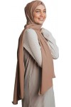 ANCILE ® Hijab Soie de Medine Bonnet Hijab offert Coeur de noisette 