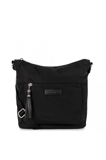 Sac besace - Basic Pompon Noir