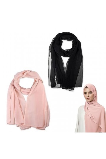 SIEUUOAK Foulard pour femme Hijab Christian en mousseline douce Hijab Foulard de haute qualité Écharpe dété pour femme Anthr