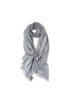 LumiSyne Femme Foulard Couleur Unie Classique Echarpe En Coton Lin Avec Gland Mode Élégant Style Doux Chaude Écharpe Mesdames