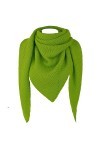 Gloop Foulard triangle XXL pour femme Motif triangle sans gratter la peau, vert, taille unique