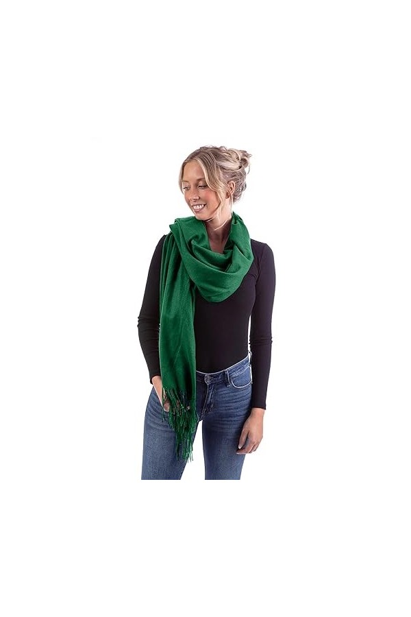 U&F Écharpe pour femme | 100 % viscose | Taille unique | Taille unique | Casual Basic | Écharpe Pashmina | Écharpe dautomne 