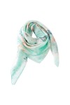 Rubruan Foulard en soie pour femme - 100 % soie de mûrier véritable - Fabriqué à la main - Coloration tie-dye batik - 90 x 90
