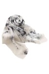 Rubruan Foulard en soie pour femme - 100 % soie de mûrier véritable - Fabriqué à la main - Coloration tie-dye batik - 90 x 90