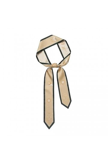 BIVVI douze Constellation foulards en soie tout match petits cadeaux longs femmes minces étroits bandeau rubans reliure sacs 