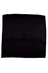 Grand Foulard Carré En Pure Soie Noire