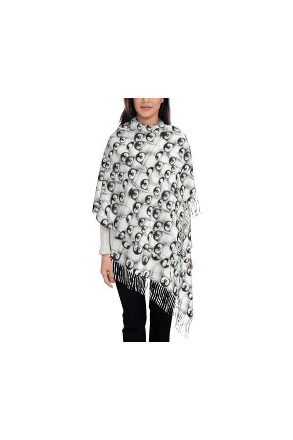 OPSREY Foulard long tendance et chaud imprimé girafes sauvages mignonnes, Écureuils mignons, taille unique