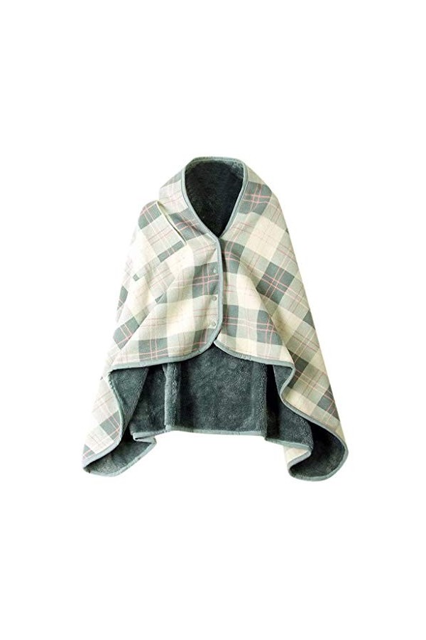 Châle Femme à Carreaux Hiver Blanc Hiver Écharpe de Couverture Carré Épais Coton Foulard Châle Chaud Vert Doux Beige Écharpe 