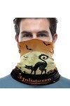 Foulards Femmenuits Effrayantes Chats Noirs Citrouilles Femmes Hommes Sports De Plein Air Bandana Écharpe Chapeaux Camping Vé
