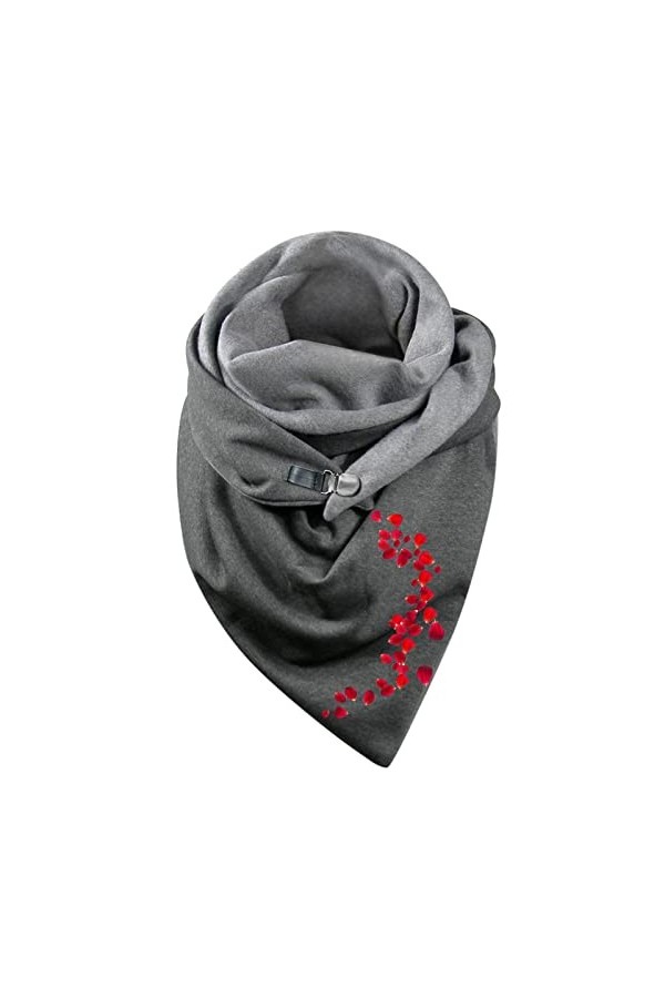 SoLu DAY8 Foulard Triangle Femme Hiver Chaud Pas Chère Echarpe Elegant Femme Fille Bouton Douce Wrap Foulard Imprimer Animaux
