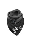 SoLu DAY8 Foulard Triangle Femme Hiver Chaud Pas Chère Echarpe Elegant Femme Fille Bouton Douce Wrap Foulard Imprimer Animaux