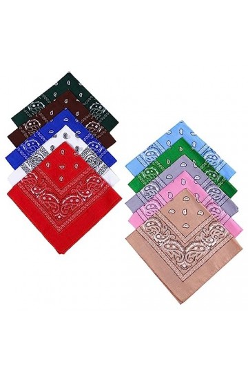 SOIMISS Foulard Paisley 12 Pièces Cache-Cou Coupe-Vent Mouchoir Paisley Bandeau De Sport Bandeaux De Mode Bandeau En Coton Fo