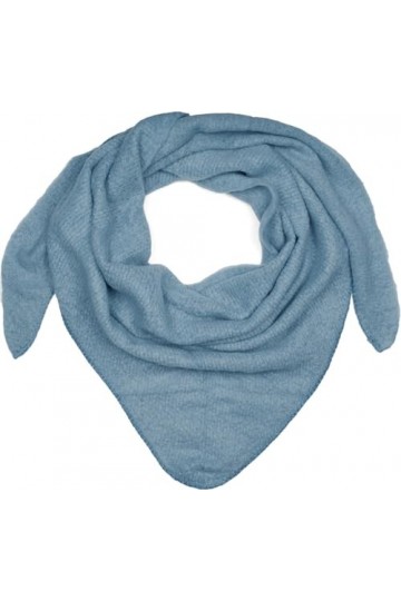 styleBREAKER Écharpe triangle XXL pour femme - Couleur unie - Légèrement chinée - Pour lhiver - Chaud et doux - 01017128, bl