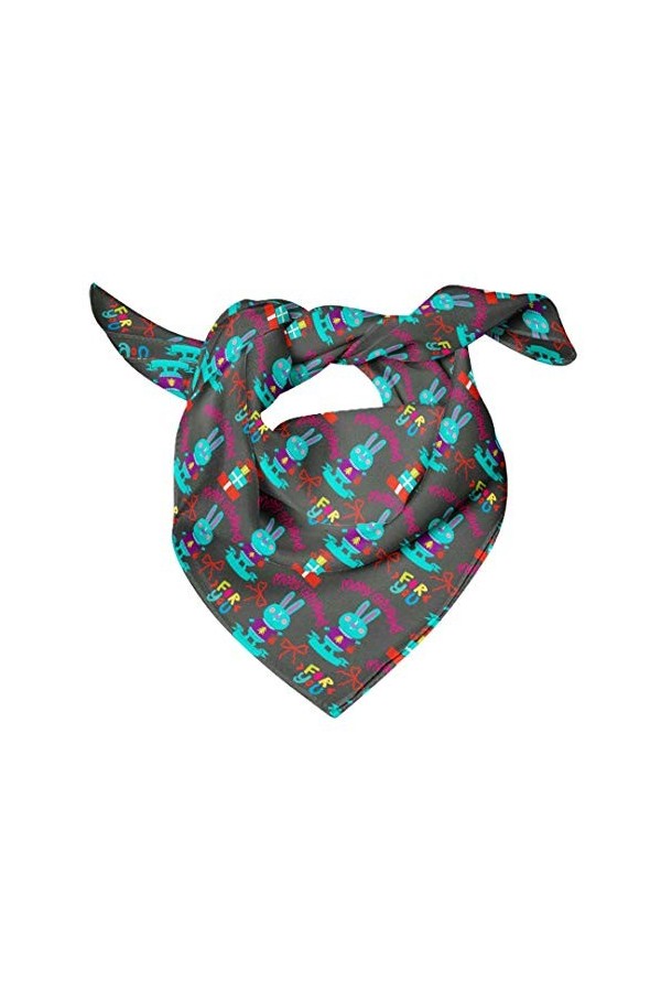 Bimba Rose Aigle plume écharpe en pure soie imprimée foulard dupatta avec bandanas pour femmes 40 x 40 Pouces