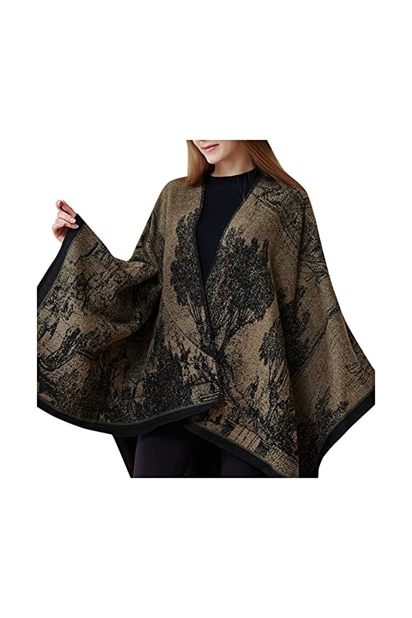 Générique Écharpe triangulaire pour femmes Personnalité anneau foulard portefeuille foulard Echarpe triangulaire douce et env