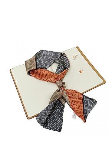 SDFW Femmes Foulard Foulards en Soie châles Dame enveloppes Doux décoratif pour Les Sacs à Cheveux Fille Mode Couleur Bloc éc