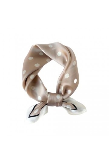 Foulard en soie Pure for femmes, bandeau carré for cheveux, petit bandeau imprimé, foulard Bandana 53x53cm Color : See chart