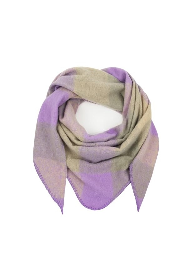 Gloop Écharpe XXL pour femme - Écharpe dhiver moelleuse et épaisse - Foulard triangulaire pour femmes - 200 x 135 cm, rose, 