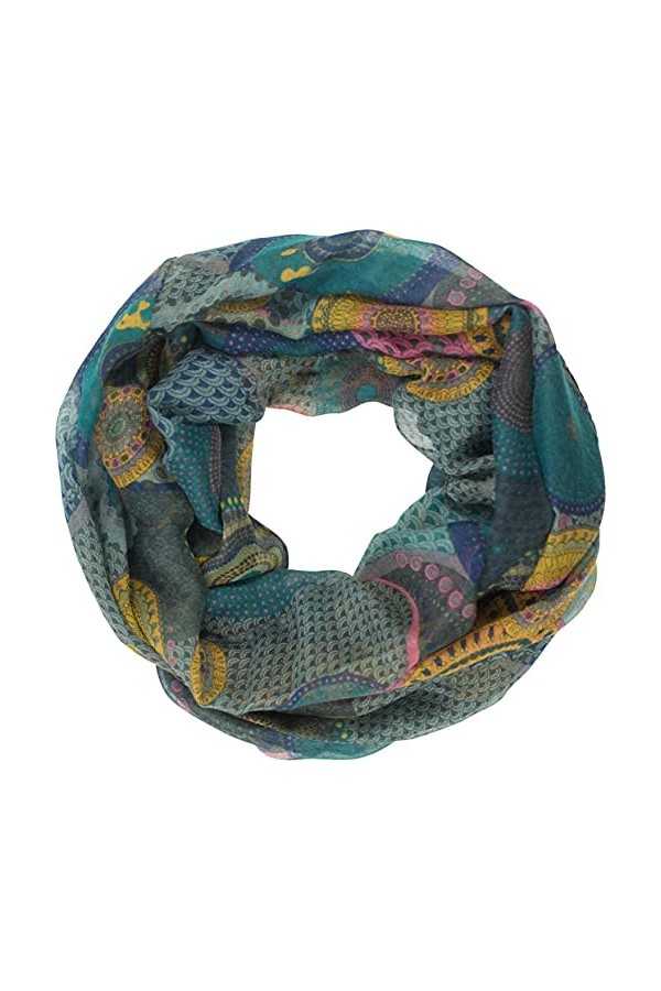 fashionchimp ® Foulard pour femme avec motif cercles psychédélique, 04, taille unique