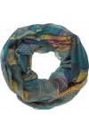 fashionchimp ® Foulard pour femme avec motif cercles psychédélique, 04, taille unique