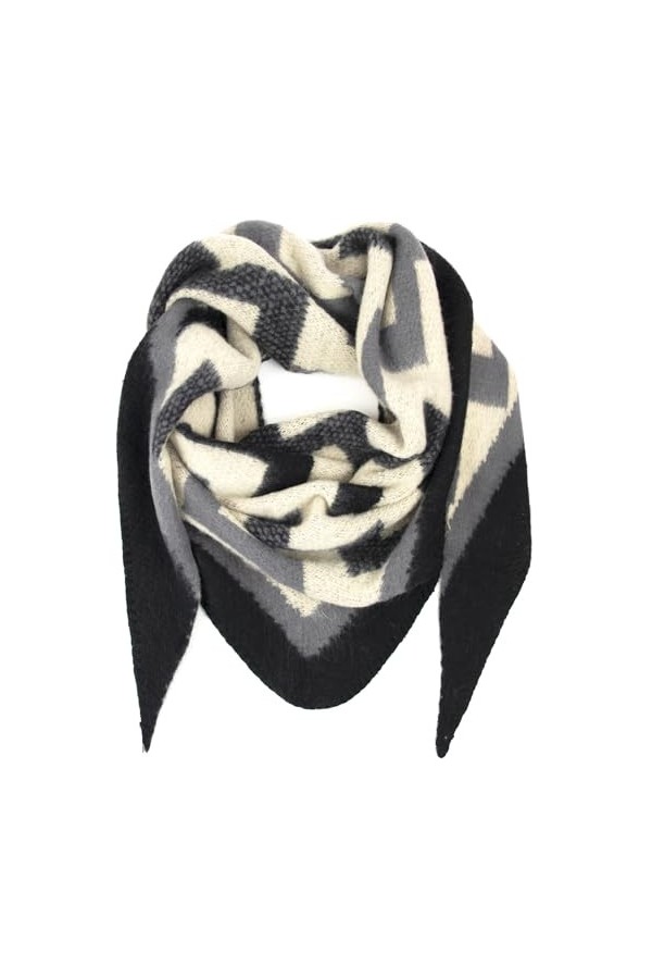 Gloop Foulard triangle pour femme - Poncho triangulaire - Pour femme et fille - Douillet - Réutilisable - Sans rayures sur la