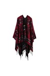 ZHIYU Foulard imprimé pour femme, tendance, chaud, doux, cardigan, écharpe, double face, épaisse, éplucheur doeufs, gris, ta