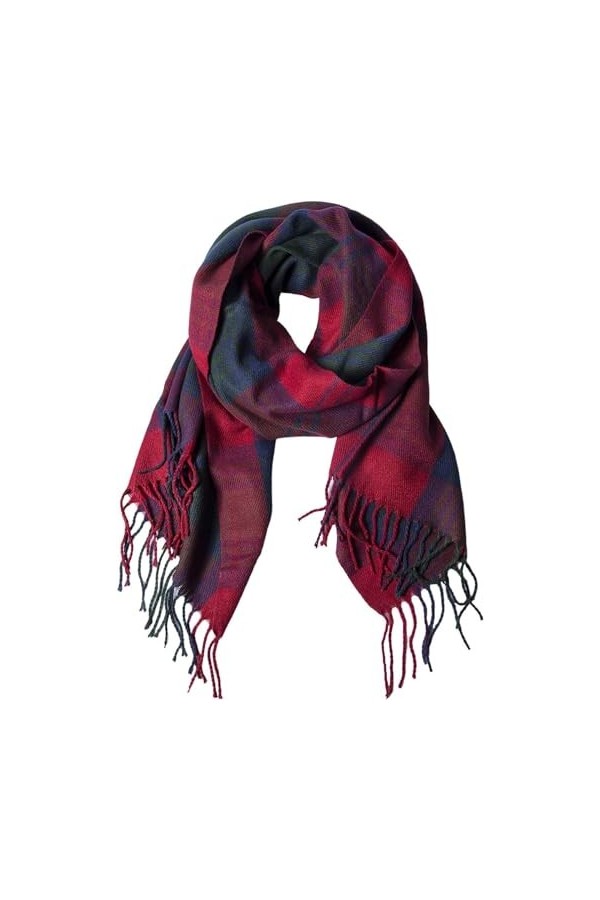 JRINK Foulards et châles à la mode for femmes, écharpe de couverture, écharpe à carreaux, cadeau de noël for femmes, hiver C