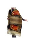 FJAUOQ Châle enveloppant couverture écharpe souche cheval femme châle châle châle écharpe chaude écharpe foulard, Comme indiq