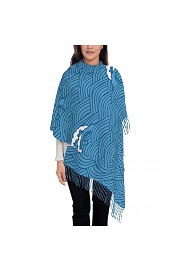 FJAUOQ Foulards romantiques pour femme, écharpe chaude dhiver pour femme, grand châle, comme sur limage, taille unique