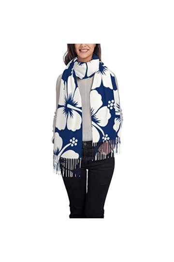 Foulard pour femme, motif floral, style hawaïen, écharpe chaude pour femme, grand châle, comme sur limage, taille unique