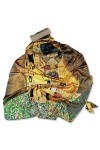 all sas Foulard Soie avec impression tableau Klimt, Baiser, M