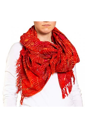 PANASIAM Scarf 190x116 cm, B110 blue flower, L