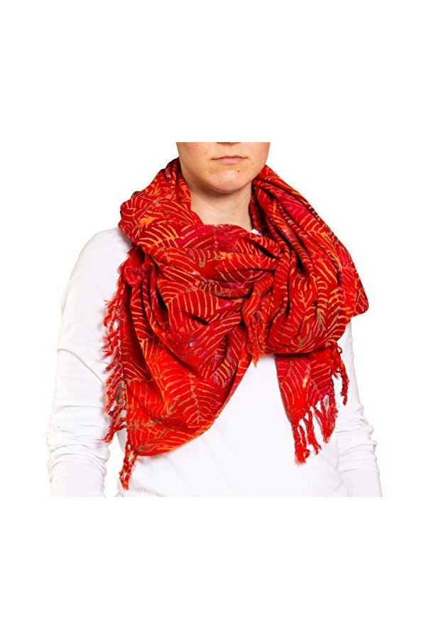 PANASIAM Scarf 190x116 cm, B110 blue flower, L