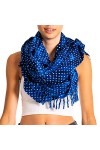 PANASIAM Scarf 190x116 cm, B110 blue flower, L