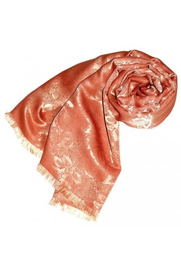LORENZO CANA Foulard damas pour la femme – écharpe noble avec les mesures de 55 x 190 cm - motif de fleurs - élégant et léger