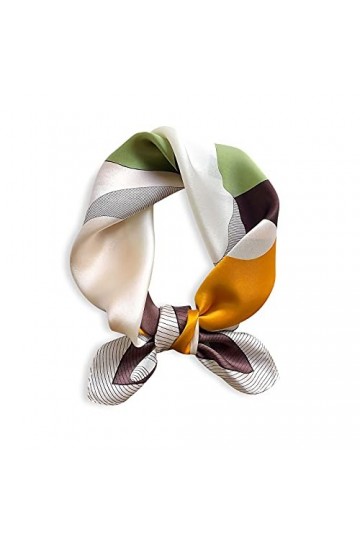 LumiSyne Mode Foulards En Soie Femme Motif De Chat Écharpe Carrée Soie Satin Douce Et Chaude Style De Loisirs dAffaires Déco