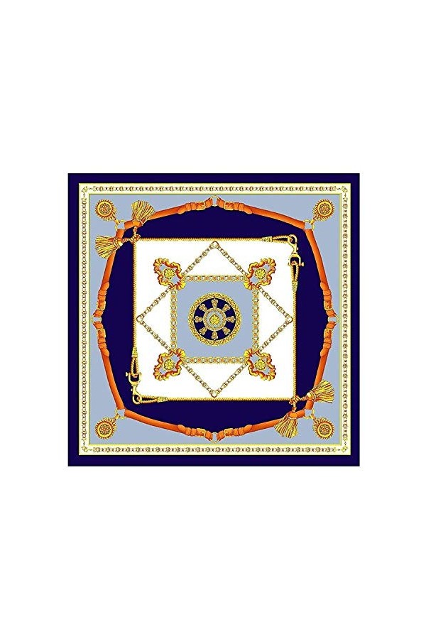 tessago - Foulard - Femme bleu Bianco Taille unique