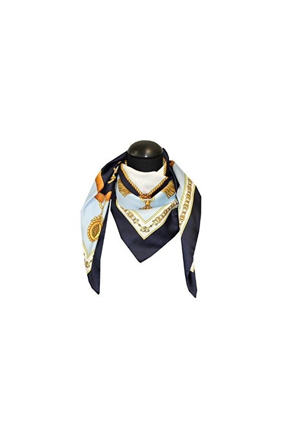 tessago - Foulard - Femme bleu Bianco Taille unique