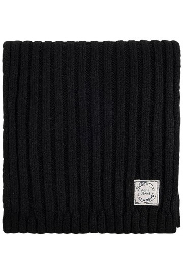 Pepe Jeans Foulard Tilde, Noir Noir, Taille Unique Femme