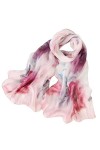PHONME 100% naturel mûrier soie femmes foulard en soie mode printemps écharpe imprimé châle été châle fleur Hijab 180x70cm