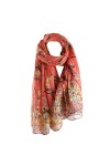 zycShang Foulard Une Centaine DOiseaux Se Disputent Impression Mousseline Long Paragraphe éCharpe De Soie Dames Foulards En 